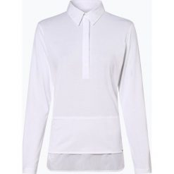 Marc Cain Collections - Bluzka damska, biały. Białe bluzki damskie Marc Cain Collections, bez wzorów, bez kołnierzyka, z długim rękawem. Za 849,95 zł.