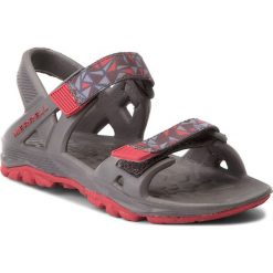 Sandały MERRELL - Hydro Drift MC57951 Grey/Red. Szare sandały chłopięce marki Merrell, z tworzywa sztucznego, bez zapięcia. W wyprzedaży za 129,00 zł.