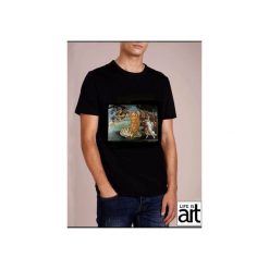 T-shirt : " Narodziny Venus - kot ". Białe t-shirty męskie Life is art, s, bez wzorów, bez kołnierzyka. Za 120,00 zł.