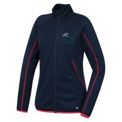 Hannah Bluza Damska Kamali Midnight Navy (Pink) 40. Różowe bluzy sportowe damskie Hannah, bez wzorów, z polaru, bez rękawów, bez kaptura. W wyprzedaży za 175,00 zł.