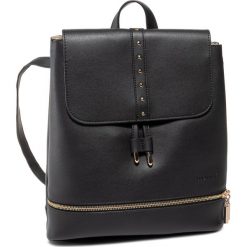 Plecak MONNARI - BAG0020-020 Black. Czarne plecaki damskie Monnari, bez wzorów, ze skóry ekologicznej. W wyprzedaży za 149,00 zł.