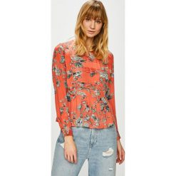 Pepe Jeans - Bluzka. Pomarańczowe bluzki damskie marki Pepe Jeans, s, bez wzorów, z wiskozy, casualowe, z okrągłym kołnierzem, bez rękawów. Za 319,90 zł.