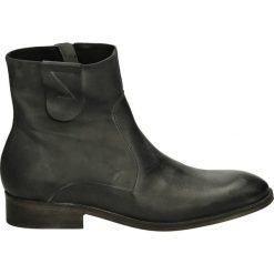 Botki męskie - ED40101 NO GR. Czarne botki męskie Venezia, ze skóry. Za 189,00 zł.