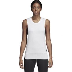 KOSZULKA ADIDAS ID (40). Bluzki sportowe damskie Adidas, bez wzorów, z bawełny, bez kołnierzyka, bez rękawów, bez kaptura. W wyprzedaży za 129,99 zł.