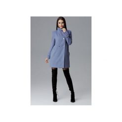 Płaszcz M623 Niebieski. Niebieskie płaszcze damskie FIGL, xl, eleganckie. Za 299,00 zł.