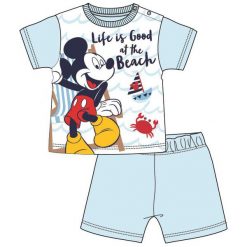Disney By Arnetta Piżama Chłopięca Mickey Mouse 86 Jasnoniebieski. Szare bielizna chłopięca Disney By Arnetta, z nadrukiem, z bawełny, bez rękawów. Za 45,00 zł.