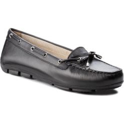 Mokasyny GEOX - D Marva A D7243A 00043 C9996 Black/Black. Czarne mokasyny damskie Geox, z materiału. W wyprzedaży za 259,00 zł.