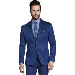 Marynarka ANTONIO 15-60WM. Niebieskie marynarki męskie Giacomo Conti, m, bez wzorów, z elastanu, eleganckie. Za 499,00 zł.