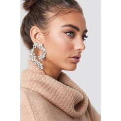Kolczyki damskie: Luisa Lion x NA-KD Kolczyki ze strassem - Silver