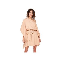 Piękna sukienka Milano. Brązowe sukienki damskie Ooh la la, w paski, z elastanu, klasyczne, bez kołnierzyka, bez rękawów. Za 179,00 zł.