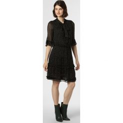 Marc Cain Collections - Sukienka damska, czarny. Czarne sukienki damskie Marc Cain Collections, bez wzorów, z falbankami, bez rękawów. Za 849,95 zł.