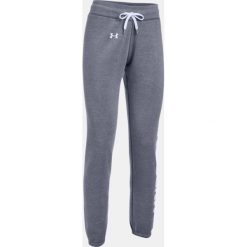 Spodnie sportowe damskie: Under Armour Spodnie damskie Favorite Fleece Pant szaro-białe r. S (1302363-090)