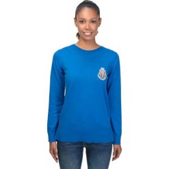 Sweter w kolorze niebieskim. Niebieskie swetry damskie GALVANNI, xl, bez wzorów, z bawełny, bez rękawów, bez kaptura. W wyprzedaży za 189,95 zł.