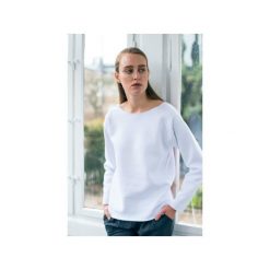 Bluzy damskie: OVAL WHITE – bluza oversize biała