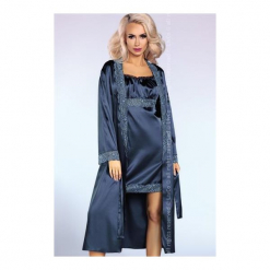 Koszulka Yesenia + szlafrok + stringi GRATIS!. Niebieskie szlafroki damskie LivCo Corsetti. Za 175,90 zł.
