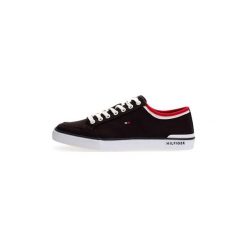 Buty Tommy Hilfiger FM0FM00543CV CORPORATE. Niebieskie trampki męskie TOMMY HILFIGER, bez wzorów, bez zapięcia. Za 277,15 zł.