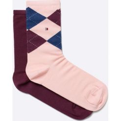 Tommy Hilfiger - Skarpetki (2-pack). Szare skarpetki damskie TOMMY HILFIGER, z bawełny. Za 54,90 zł.