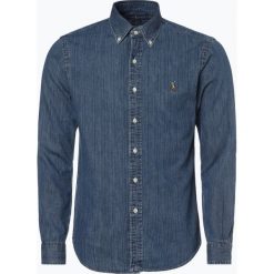 Polo Ralph Lauren - Koszula męska – Slim Fit, niebieski. Niebieskie koszule męskie Polo Ralph Lauren, s, bez wzorów, z jeansu, polo, bez rękawów. Za 579,95 zł.