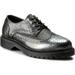 Creepersy damskie: Oxfordy BRONX - 65441B AL 114 Gun Metal/Old Silver