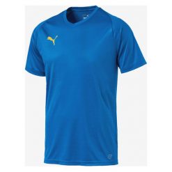 Puma Liga Core Koszulka Niebieski Wielokolorowy. Niebieskie podkoszulki męskie Puma, l, bez wzorów, z poliesteru, bez kołnierzyka, krótkie. Za 76,95 zł.