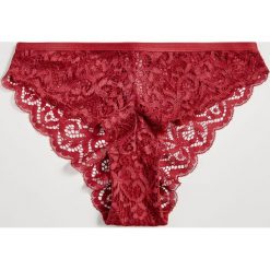 Koronkowe majtki - Bordowy. Czerwone majtki damskie Sinsay, xs, z koronki. Za 9,99 zł.
