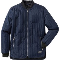 Kurtka pikowana Regular Fit bonprix ciemnoniebieski. Niebieskie płaszcze męskie bonprix, m, z aplikacjami, bez kaptura. Za 89,99 zł.