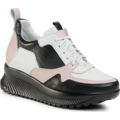 Sneakersy OLEKSY - 3098/147/E98/534/000 Biały Kolorowy. Białe półbuty damskie Oleksy, ze skóry. W wyprzedaży za 269,00 zł.