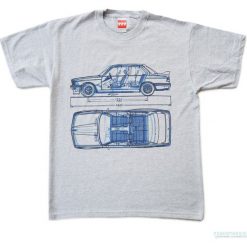 Koszulka BMW 3 GREY. Szare t-shirty damskie Pakamera, m, z krótkim rękawem. Za 77,00 zł.