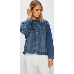 Only - Kurtka Caroline. Niebieskie kurtki damskie marki ONLY, z bawełny. W wyprzedaży za 99,90 zł.