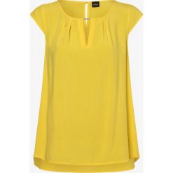S.Oliver BLACK LABEL - Bluzka damska, żółty. Żółte bluzki damskie s.Oliver BLACK LABEL, s, bez wzorów, eleganckie, bez kołnierzyka, bez rękawów. Za 229,95 zł.