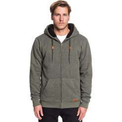 Kurtka polarowa "Kellersherpa" w kolorze zielonym. Zielone bluzy męskie Quiksilver, m, z aplikacjami, ze skóry, z kapturem. W wyprzedaży za 149,95 zł.