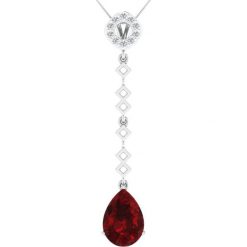Srebrny naszyjnik z zawieszką z diamentami - dł. 40 cm. Szare naszyjniki damskie Art of Diamond & Co., z granatem, srebrne. W wyprzedaży za 738,95 zł.