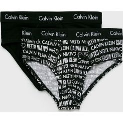 Calvin Klein Underwear - Slipy dziecięce (2-pack). Czarne majtki chłopięce Calvin Klein Underwear, bez wzorów, z elastanu. Za 99,90 zł.