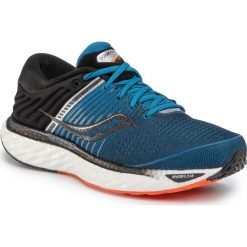 Buty SAUCONY - Triumph 17 S20546-25 Blu/Blk. Niebieskie buty sportowe męskie Saucony, ze skóry ekologicznej, bez zapięcia, do biegania. Za 699,00 zł.