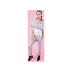 WYLUZOWANA BLUZA GINGER - SZARA. Szare bluzy sportowe damskie marki Madnezz. Za 129,00 zł.