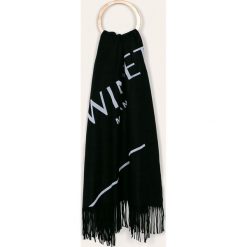 Twinset - Szal. Czarne szaliki damskie Twinset, bez wzorów, z poliesteru. Za 399,90 zł.