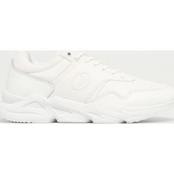 Trussardi Jeans - Buty. Białe sneakersy męskie Trussardi Jeans, z okrągłym noskiem, na sznurówki. Za 599,90 zł.