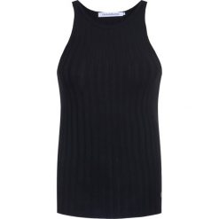 Top Calvin Klein Jeans J20J213580. Brązowe bluzki damskie Calvin Klein Jeans, xs, bez wzorów, z elastanu, polo. Za 139,00 zł.