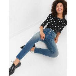 Jeansy skinny z wysokim stanem. Niebieskie jeansy damskie skinny marki Orsay, z bawełny, z podwyższonym stanem. Za 149,99 zł.