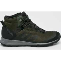 Adidas Performance - Buty Terrex Tivid Mid. Brązowe buty trekkingowe męskie marki adidas Performance, z materiału, na sznurówki, outdoorowe, climaproof (adidas). W wyprzedaży za 479,90 zł.