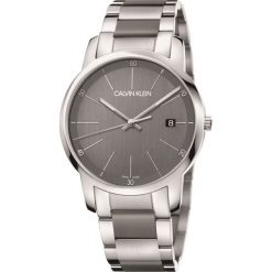 Calvin Klein City Zegarek Srebrny. Szare zegarki męskie srebrne. Za 1239,95 zł.