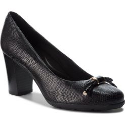 Półbuty GEOX - D Annya A D845FA 0009D C9999 Black. Czarne półbuty damskie skórzane Geox, eleganckie, na obcasie. W wyprzedaży za 339,00 zł.