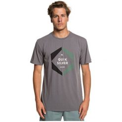 Quiksilver T-shirt męski Hexa logo SS Quiet Shade EQYZT05260-KZE0 (rozmiar M). Koszulki męskie Quiksilver, m, bez wzorów, sportowe, bez kołnierzyka, bez rękawów. W wyprzedaży za 78,00 zł.