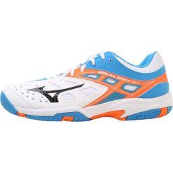 Mizuno BREAK SHOT EX AC Obuwie do tenisa Outdoor white/black/diva blue. Białe buty trekkingowe męskie Mizuno, z tworzywa sztucznego, outdoorowe. Za 419,00 zł.