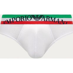 Emporio Armani - Slipy. Czerwone bokserki męskie Emporio Armani, xl, z nadrukiem, z elastanu. Za 149,90 zł.