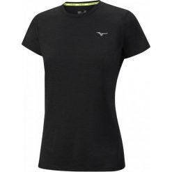 Mizuno Koszulka Treningowa Impulse Core Tee W/Black Xl. Czarne topy sportowe damskie marki Mizuno, xl, z materiału, na fitness i siłownię. W wyprzedaży za 79,00 zł.