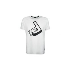 T-shirty z krótkim rękawem Diesel 00S3GJ 0091B / T-Joe Ra. Białe t-shirty męskie Diesel, s, bez wzorów, bez kołnierzyka, krótkie. Za 129,00 zł.
