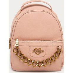 Love Moschino - Plecak. Różowe plecaki damskie Love Moschino, bez wzorów, ze skóry ekologicznej. Za 879,90 zł.