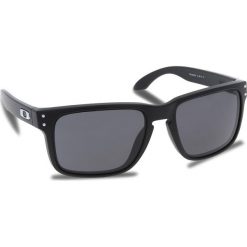 Okulary przeciwsłoneczne OAKLEY - Holbrook OO9102-E855 Matte Black/Prizm Grey. Czarne okulary przeciwsłoneczne męskie wayfarery marki Oakley, z tworzywa sztucznego. W wyprzedaży za 449,00 zł.