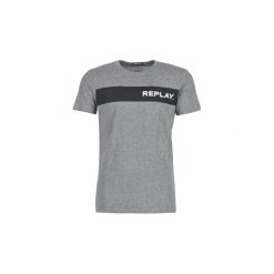 T-shirty z krótkim rękawem Replay M3846-000-2660-M03. Szare t-shirty męskie Replay, s, bez wzorów, bez kołnierzyka, krótkie. Za 149,00 zł.